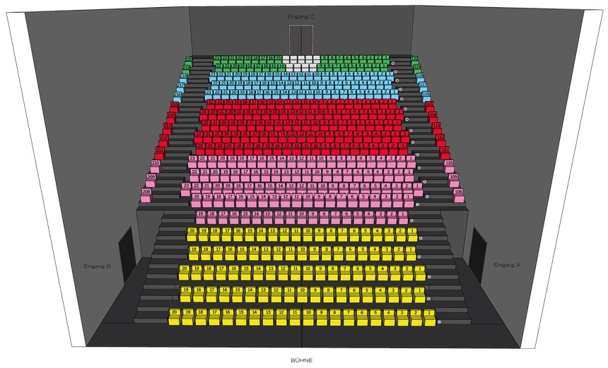 Sitzplan Schauspielhaus Bonn Stand 30.06.2026 | Copyright: Theater Bonn