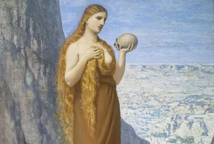 Pierre Puvis de Chavannes, Maria Magdalena in der Wüste, 1869 | © Städel Museum, Frankfurt am Main
